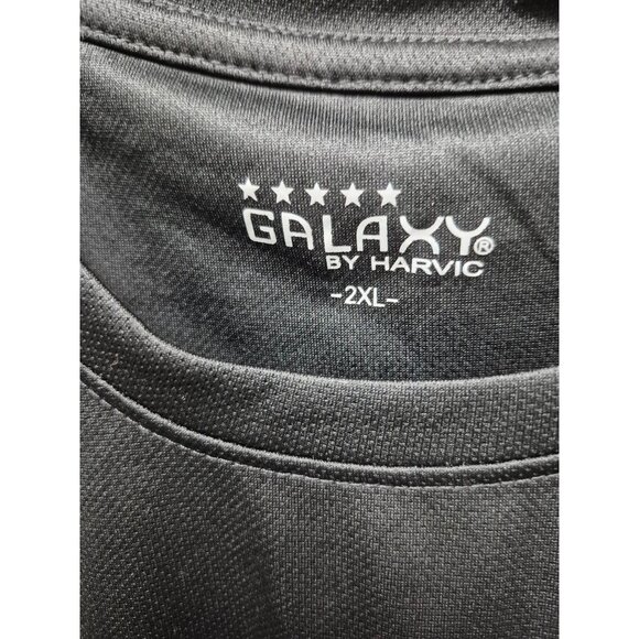 Galaxy By Harvic Mens 2XL Black Sleeveless Athletic Tank Top - Picture 7 of 7